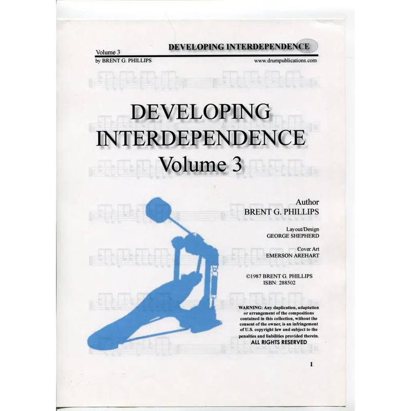 awaysheetmusic digital Drum music sheets: Interdependence: Vol. 3