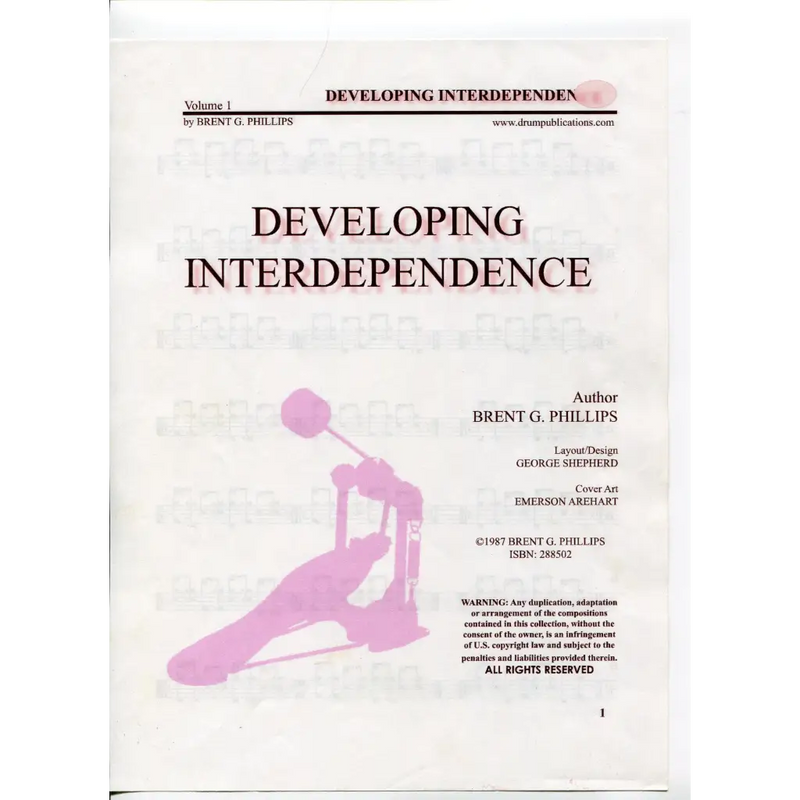 awaysheetmusic digital Drum sheet music: Interdependence: Vol. 1