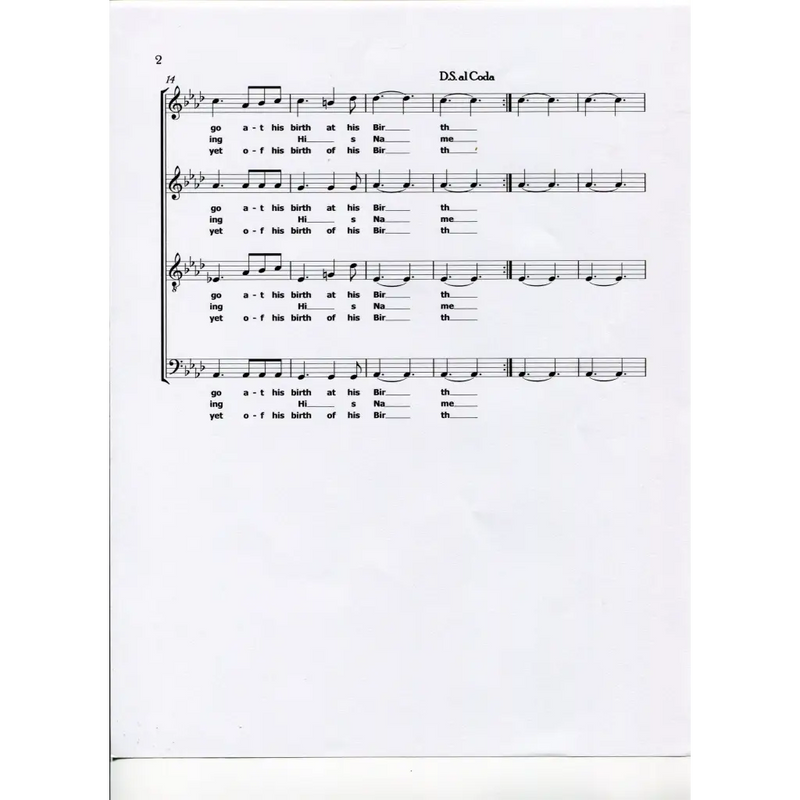 awaysheetmusic digital Acapella Christmas songs: choir: A Christmas Anthem