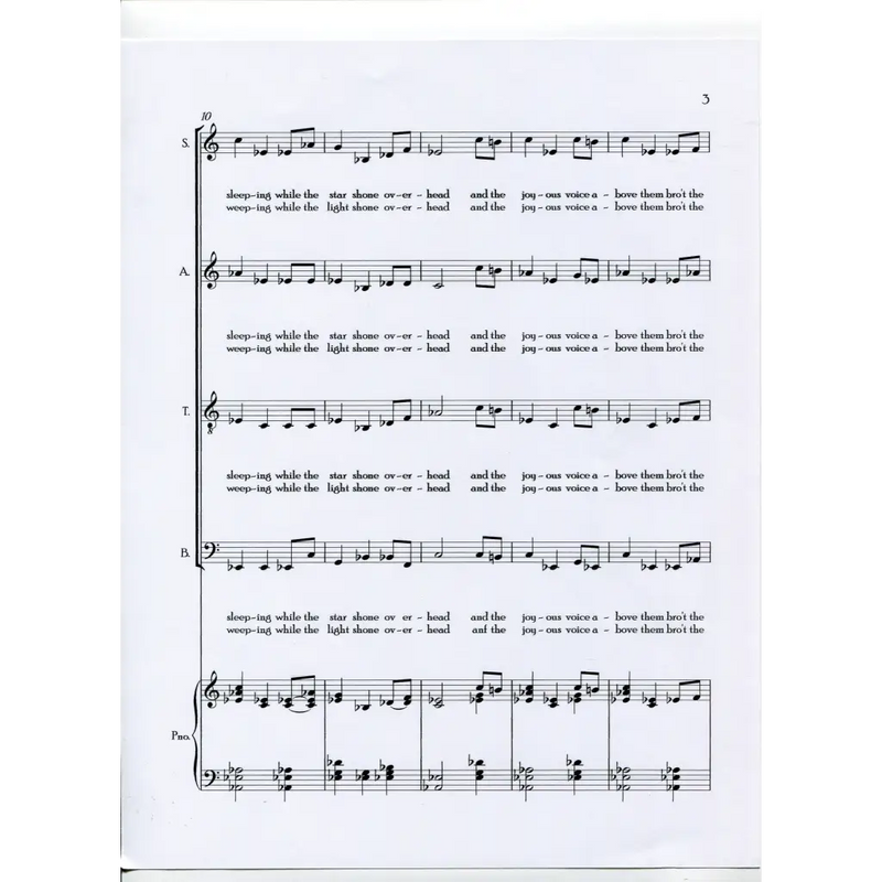 awaysheetmusic digital Christmas sheet music: choir with piano: Christmas Lily