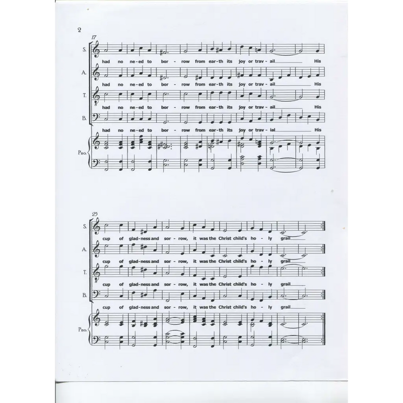 awaysheetmusic digital Christmas sheet music: choir with piano: The Legend of Christmas
