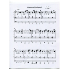 awaysheetmusic digital Christmas sheet music: double voice with organ: version 2:  Christmas Lily
