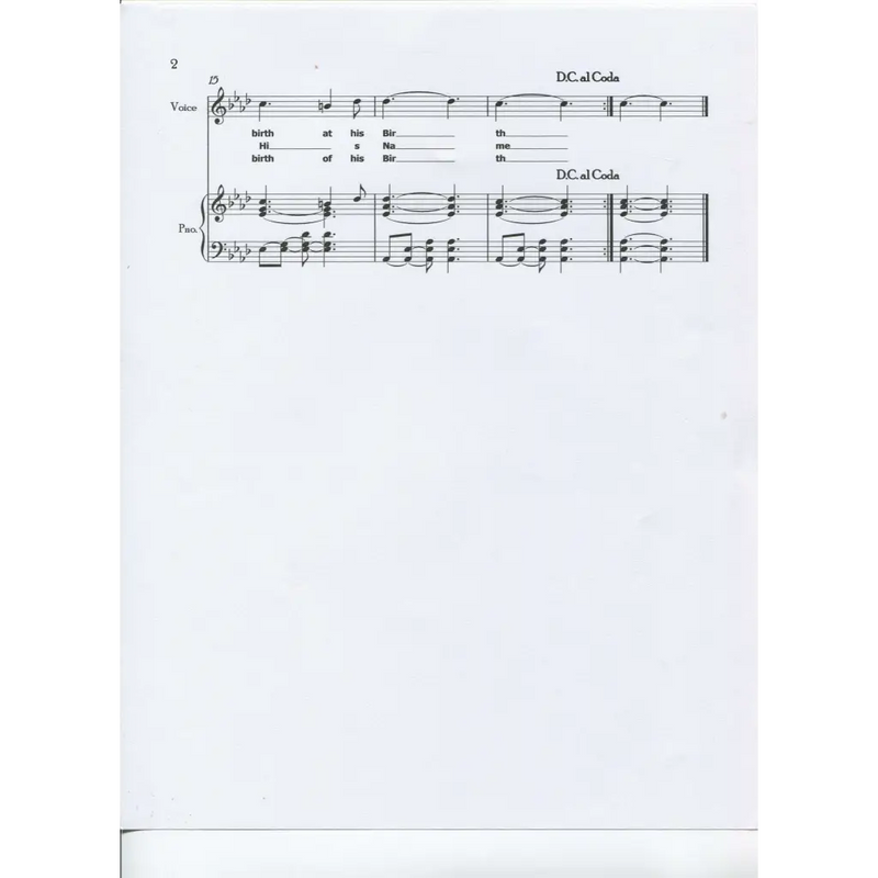awaysheetmusic digital Christmas sheet music: solo voice with piano: A Christmas Anthem