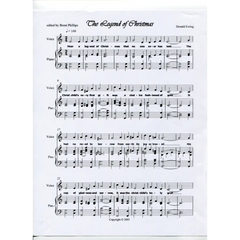 awaysheetmusic digital Christmas sheet music: solo voice with piano: The Legend of Christmas
