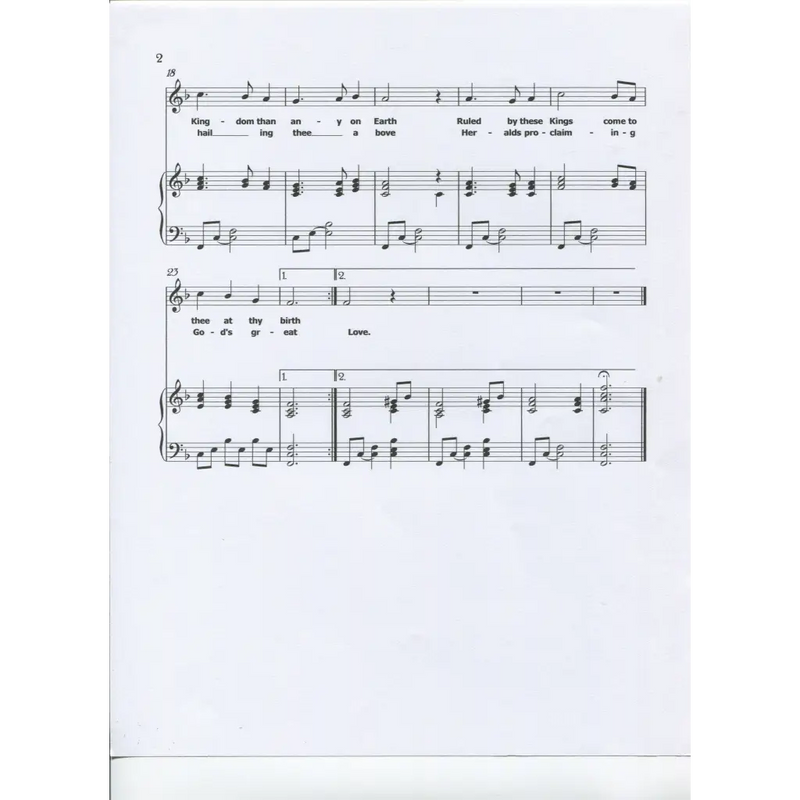 awaysheetmusic digital Christmas sheet music: solo voice with piano: version 1: Bright is the Star