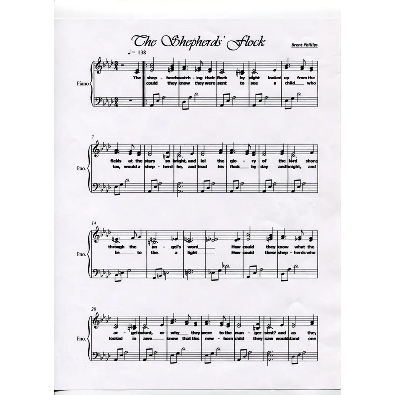 awaysheetmusic digital Easy Piano hymns: Shepherds' Carol