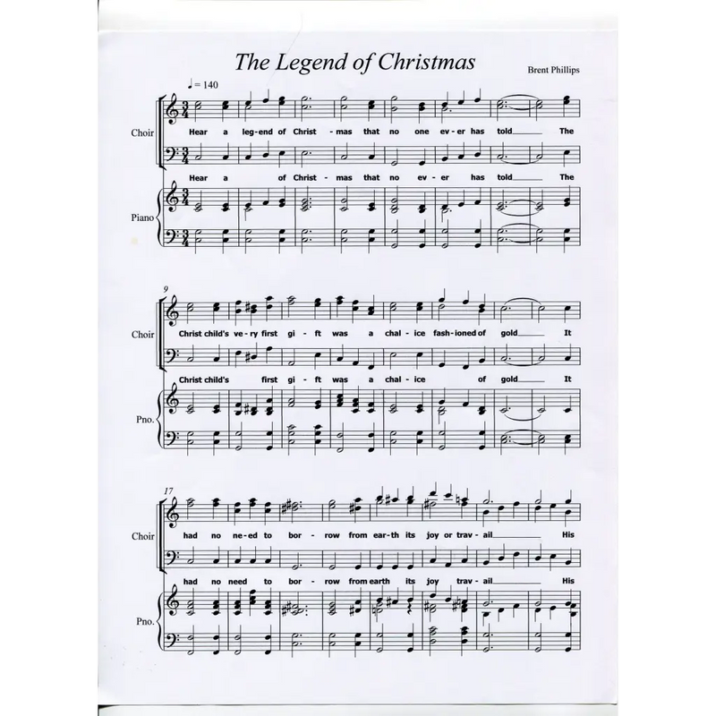 awaysheetmusic digital Holiday Children's Choir Sheet Music: The Legend of Christmas