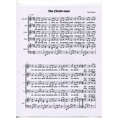 awaysheetmusic digital Hymnal sheet music: acapella choir with piano: The Christ-man