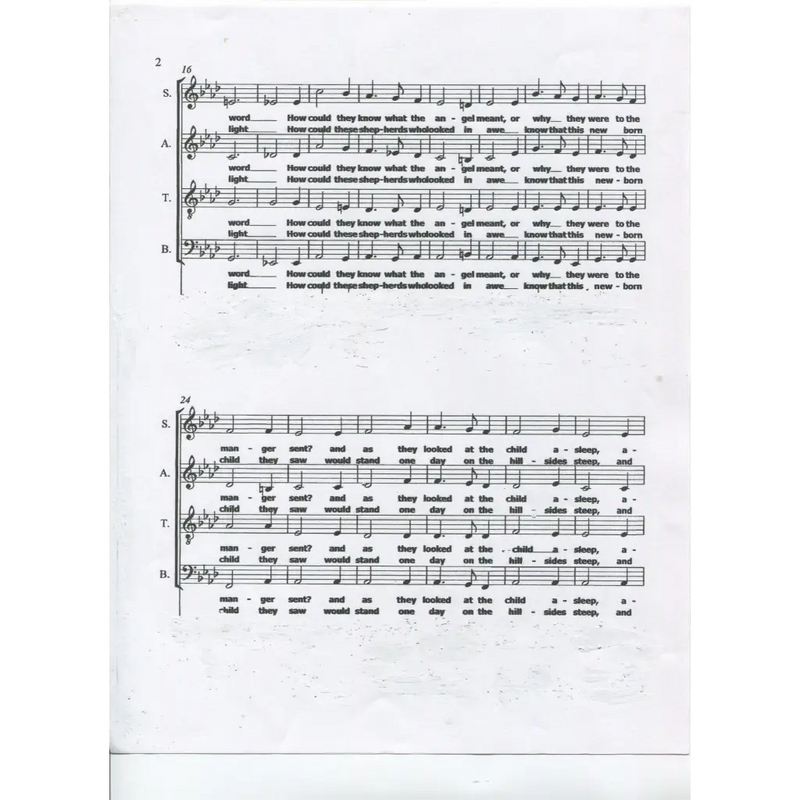 awaysheetmusic digital Sheet music: full choir:  Shepherds' Carol
